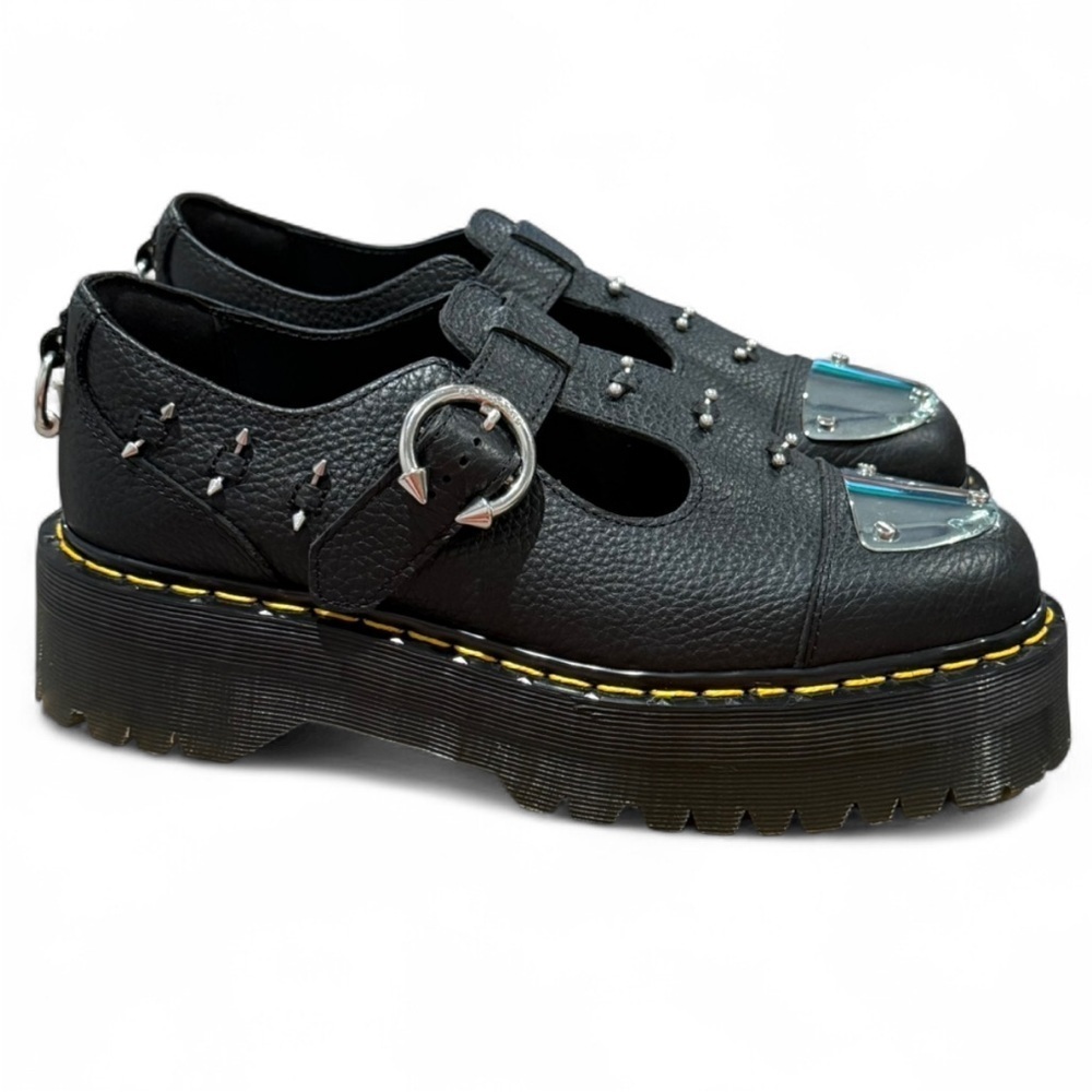 Dr. Martens Bethan Mary Jane Platform Piercing Shoes Leather New in Box Grunge - Picture 7 of 12